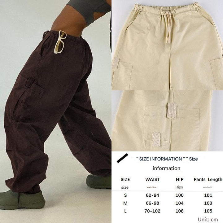 BagPants | Women's Wide-Leg Trousers-Khaki-S-State of Style