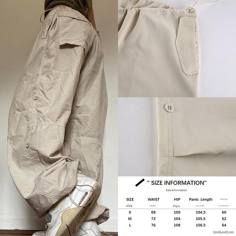 BagPants | Women's Wide-Leg Trousers-Khaki-S-State of Style