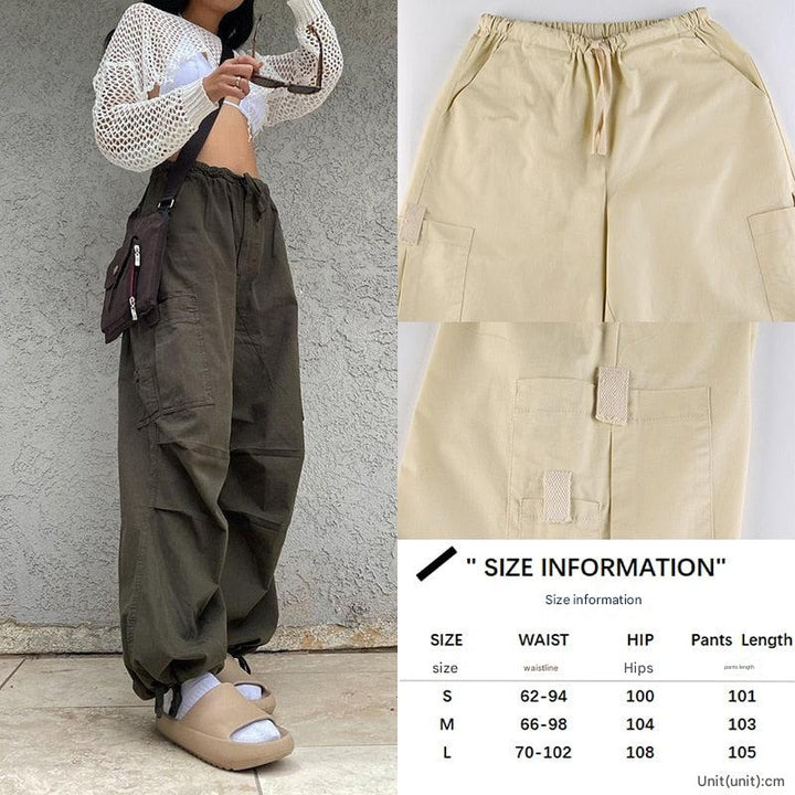 BagPants | Women's Wide-Leg Trousers-Khaki-S-State of Style