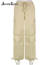 BagPants | Women's Wide-Leg Trousers-Khaki-S-State of Style