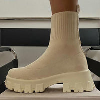 BaliShoes | Sock Sneakers for Women-Beige-3.0-State of Style