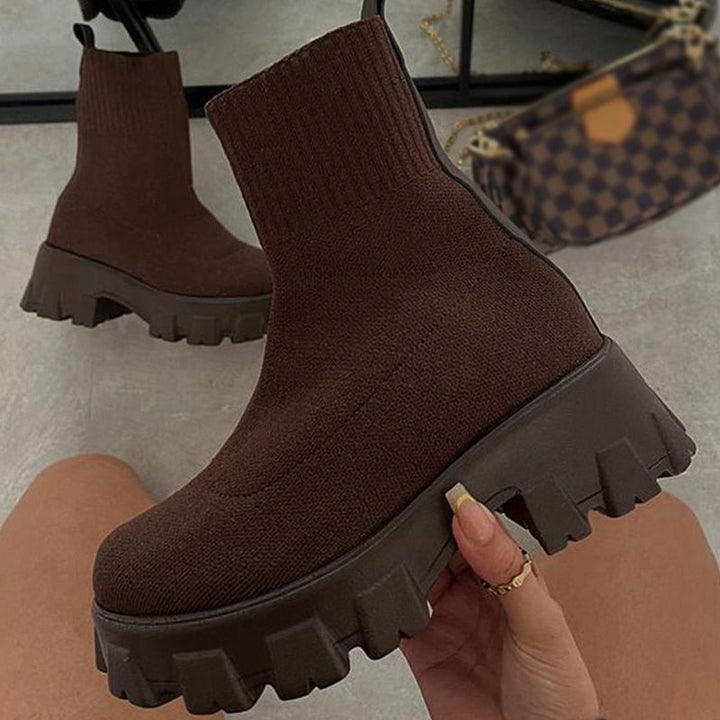 BaliShoes | Sock Sneakers for Women-Brown-3.0-State of Style