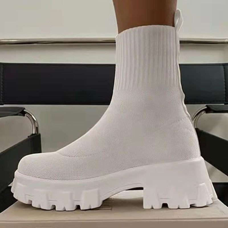 BaliShoes | Sock Sneakers for Women-White-3.0-State of Style