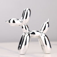 Balloon Dog Sculptures - BouncePup-Silver-State of Style