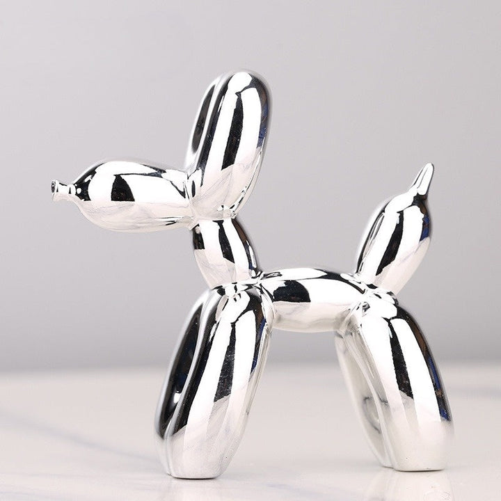 Balloon Dog Sculptures - BouncePup-Silver-State of Style