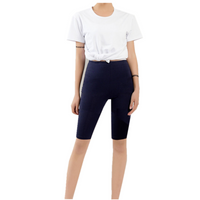 Bamboo Comfort Plus High-Waisted Leggings for Plus Sizes-Navy Blue-2XL-State of Style