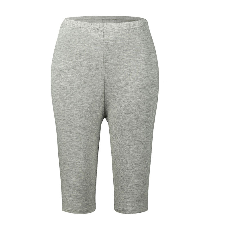 Bamboo Comfort Plus High-Waisted Leggings for Plus Sizes-Navy Blue-2XL-State of Style