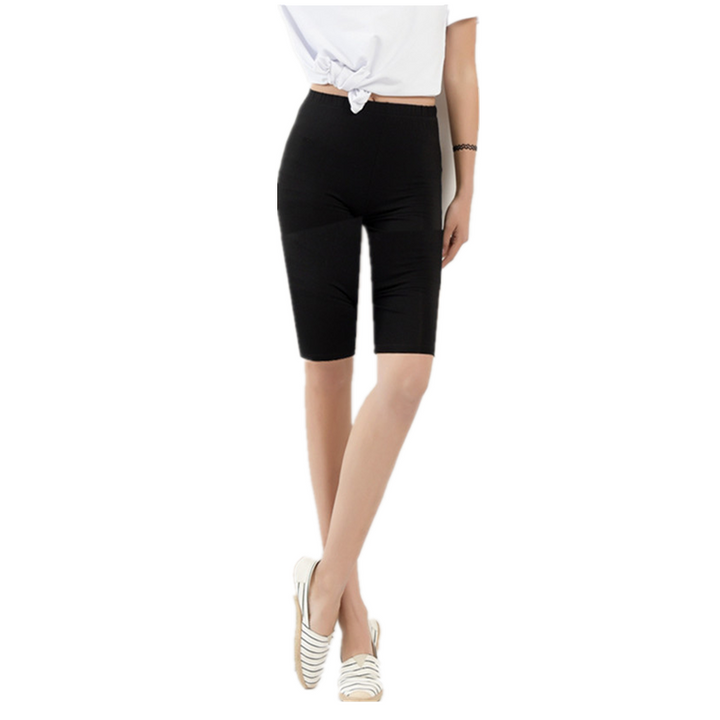 Bamboo Comfort Plus High-Waisted Leggings for Plus Sizes-Navy Blue-2XL-State of Style