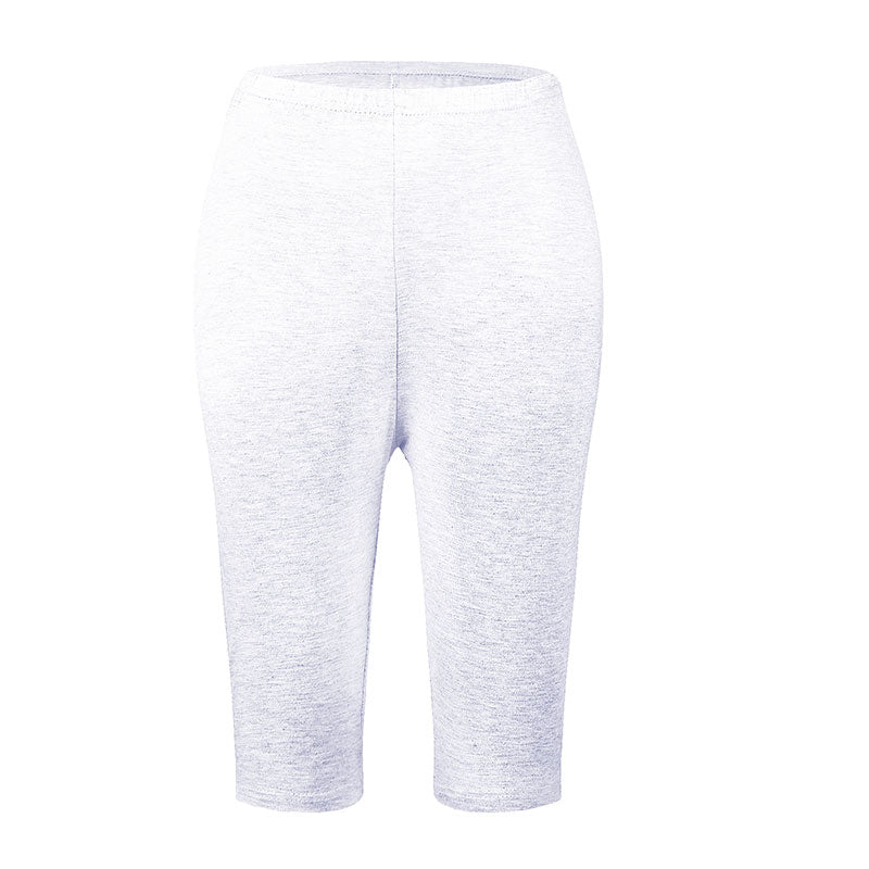 Bamboo Comfort Plus High-Waisted Leggings for Plus Sizes-White-2XL-State of Style