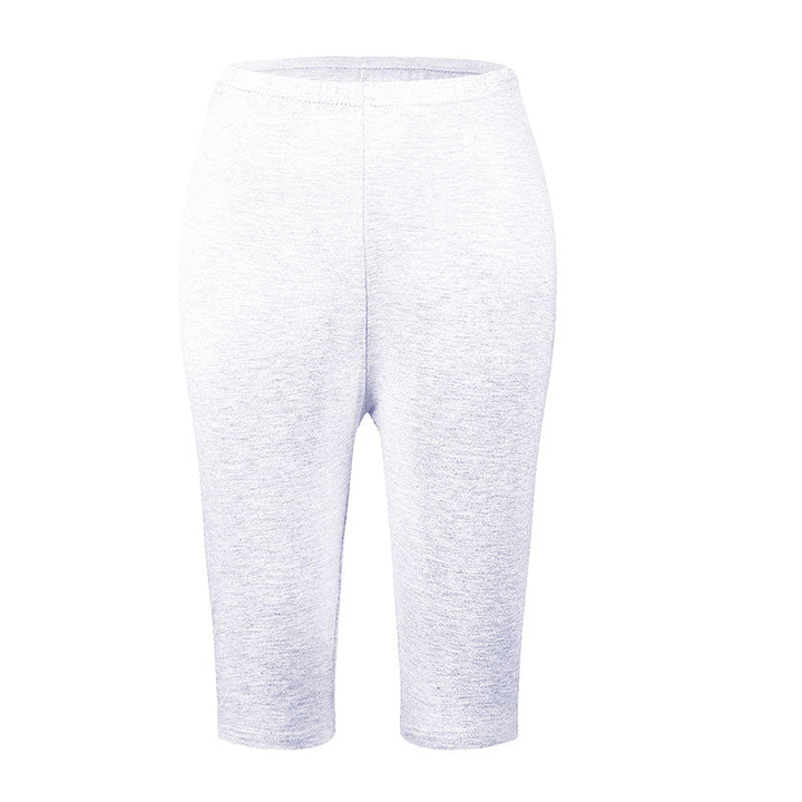 Bamboo Comfort Plus High-Waisted Leggings for Plus Sizes-White-2XL-State of Style