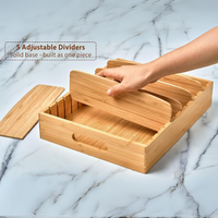 Bamboo Kitchen Organizer for Lid Storage - TopKeeper-L-State of Style