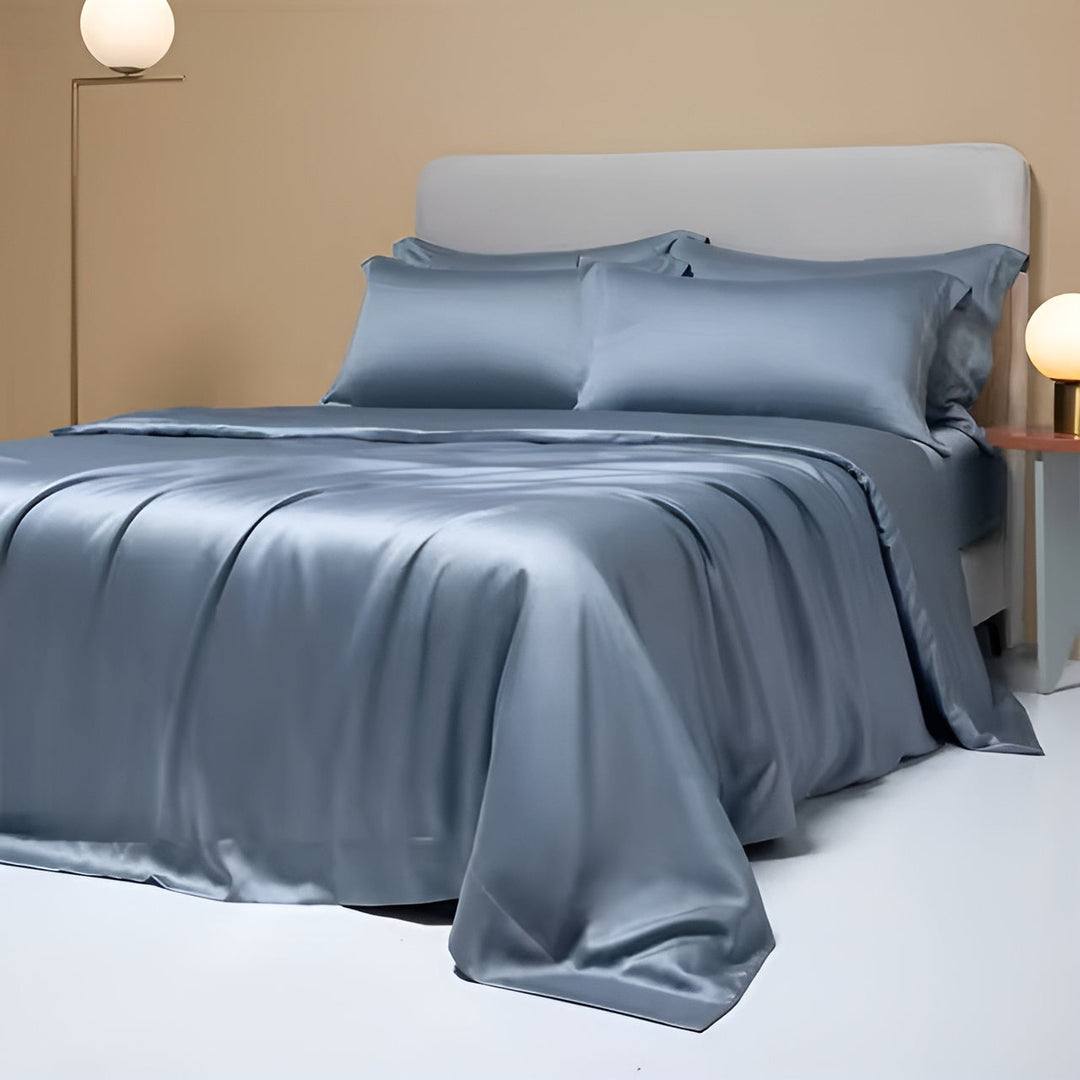 BambooDreams Comforter Set-150x200cm-Dark Blue-State of Style