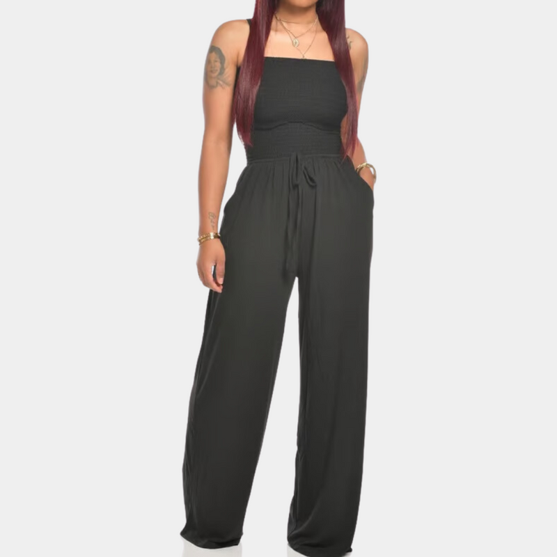 Bandeau Jumpsuit for Women - Livia-Black-2XS-State of Style