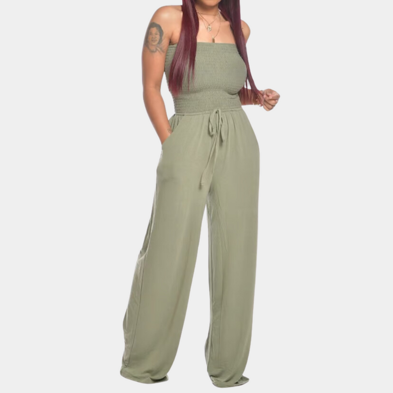 Bandeau Jumpsuit for Women - Livia-Green-2XS-State of Style
