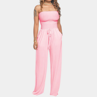 Bandeau Jumpsuit for Women - Livia-Pink-2XS-State of Style