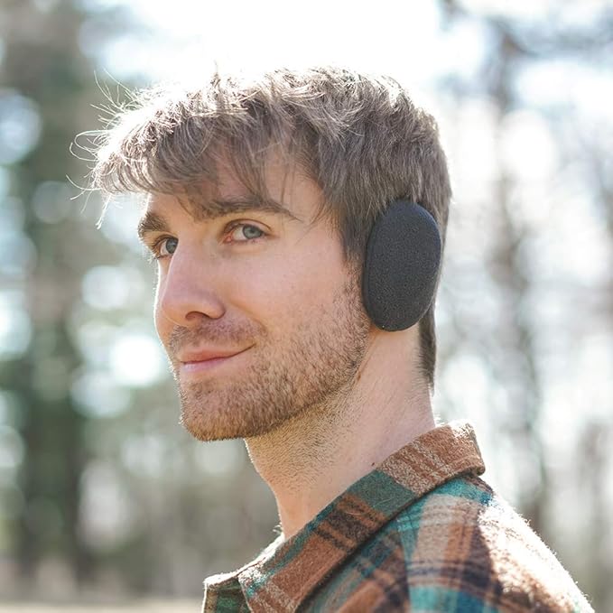 Bandless Fleece Ear Warmers for Men & Women - FleeceBuds-Grey-State of Style