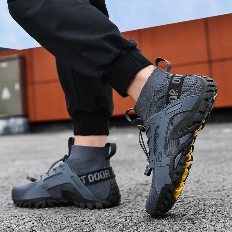 Barefoot sock shoes for men with non-slip sole – Maxim-Black-6-State of Style