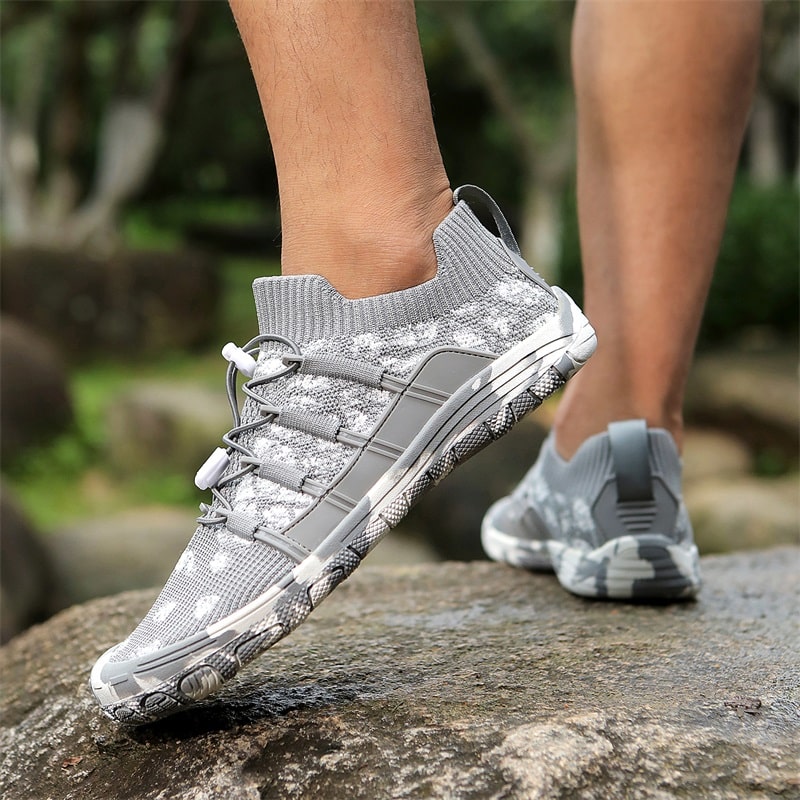 Barefoot sports shoes with non-slip sole - Auron-Black-3-State of Style