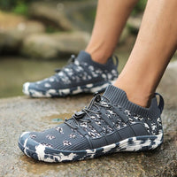 Barefoot sports shoes with non-slip sole - Auron-Dark grey-3-State of Style