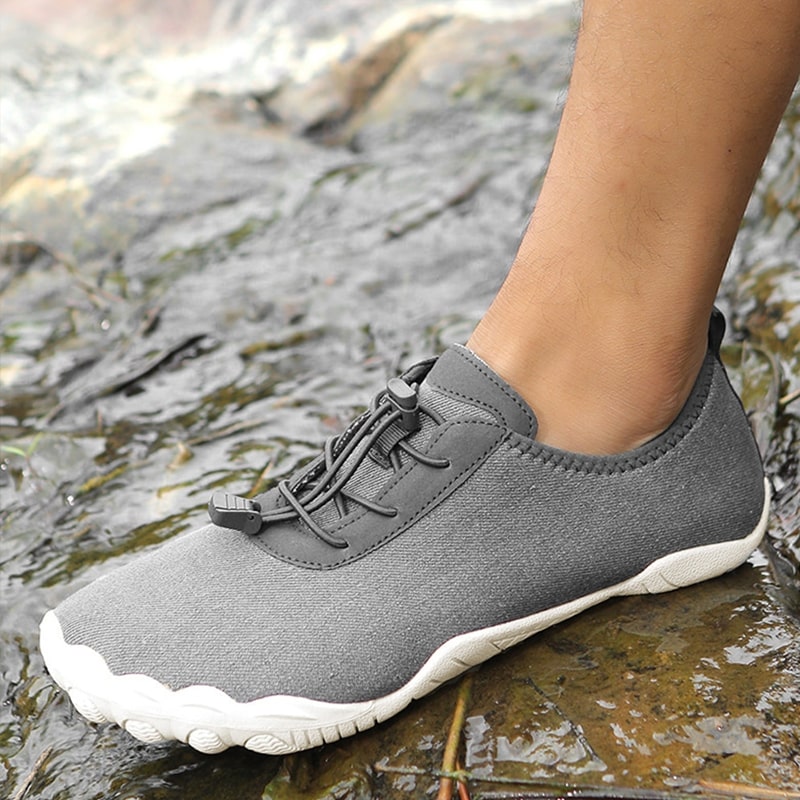 Barefoot sports shoes with non-slip sole – Leonis-Gray-3-State of Style