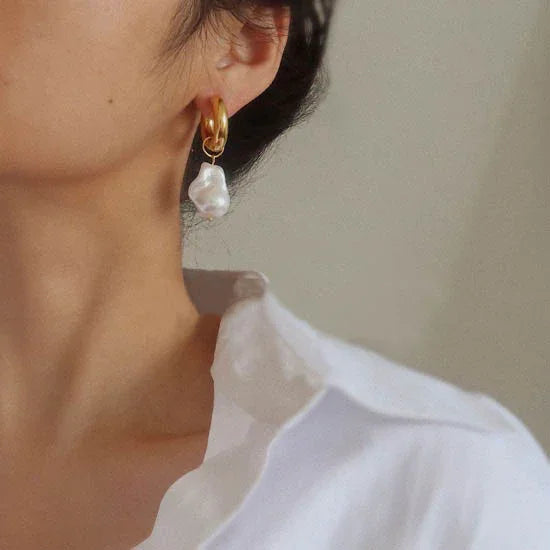 Baroque Pearl Earrings – Isadora-State of Style