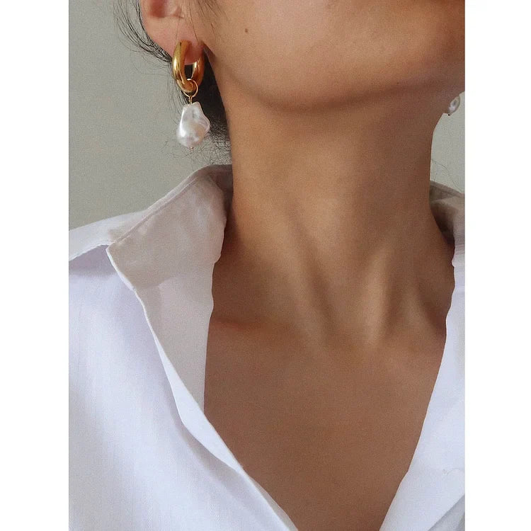 Baroque Pearl Earrings – Isadora-State of Style