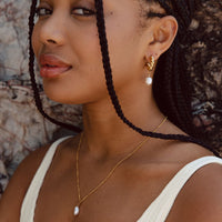 Baroque Pearl Pendant Necklace - Anisa-Gold-State of Style