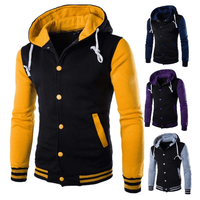Men's varsity-style baseball hoodie – Autumn edition Kevin