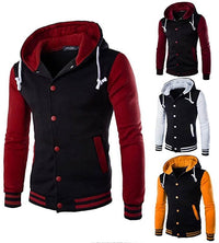 Men's varsity-style baseball hoodie – Autumn edition Kevin
