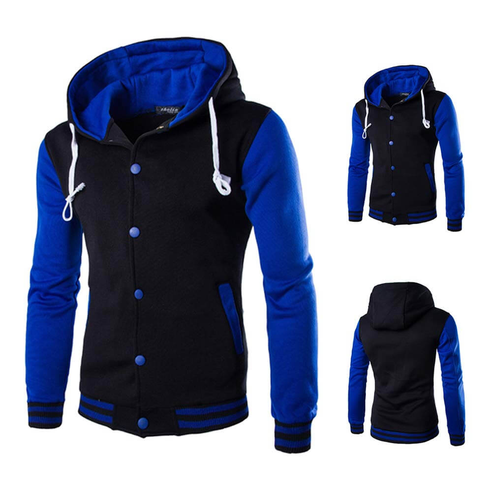 Men's varsity-style baseball hoodie – Autumn edition Kevin