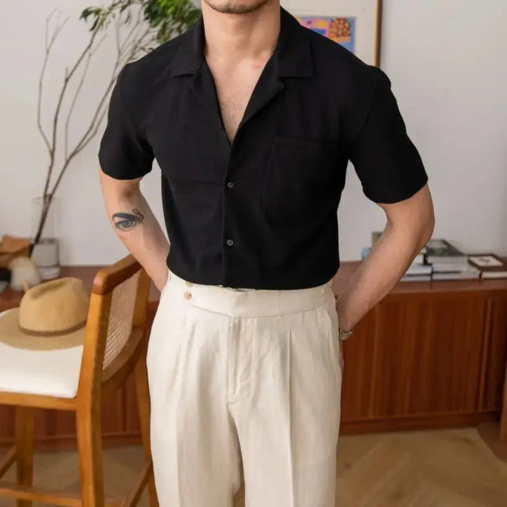 Basic Men's Shirt – Nolan-Black-S-State of Style