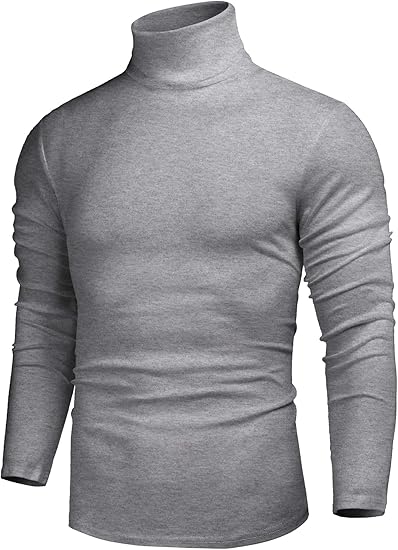 Basic Men's Turtleneck - Randy-Grey-S-State of Style