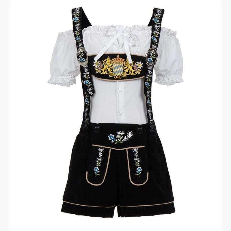 Bavarian Lederhosen Annelie – Embroidered Oktoberfest Costume-S-M-State of Style