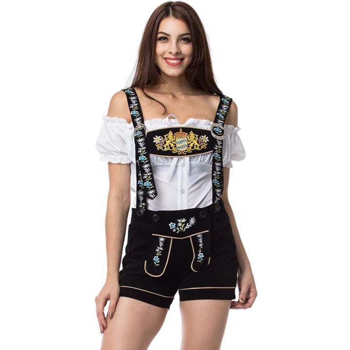 Bavarian Lederhosen Annelie – Embroidered Oktoberfest Costume-S-M-State of Style