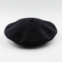 Becka Wool Beret | Stylish and Versatile-Black-State of Style