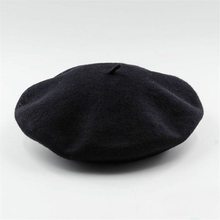 Becka Wool Beret | Stylish and Versatile-Black-State of Style