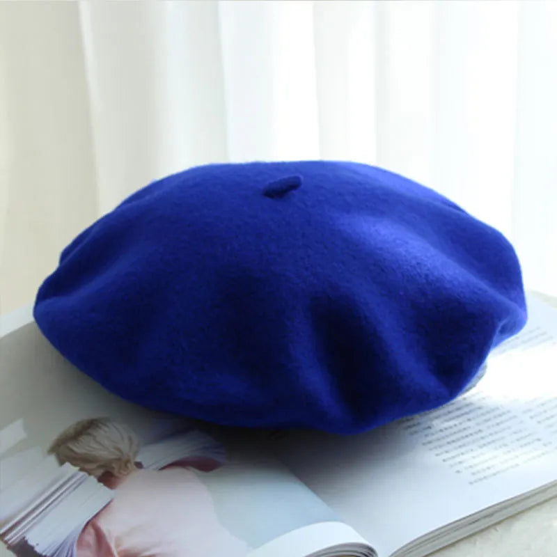 Becka Wool Beret | Stylish and Versatile-Blue-State of Style