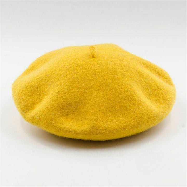 Becka Wool Beret | Stylish and Versatile-Yellow-State of Style