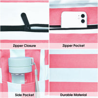 Waterproof Large Tote with Zipped Storage for Work & Play