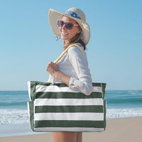 Waterproof Large Tote with Zipped Storage for Work & Play