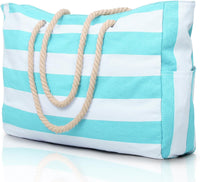 Waterproof Large Tote with Zipped Storage for Work & Play