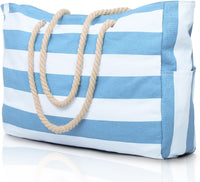 Waterproof Large Tote with Zipped Storage for Work & Play