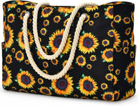 Waterproof Large Tote with Zipped Storage for Work & Play