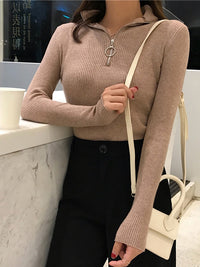 BellasShirt | Women's Turtleneck Sweater-Black-One Size-State of Style