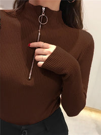 BellasShirt | Women's Turtleneck Sweater-Black-One Size-State of Style