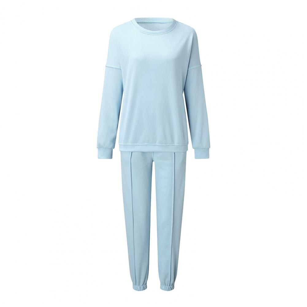 BellesPakje | Women's Oversized Loungewear Set-Light Blue-S-State of Style