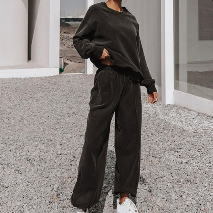 BellesPakje | Women's Oversized Loungewear Set-Light Green-S-State of Style