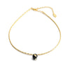 Vintage Gold Crack Necklace - Iris