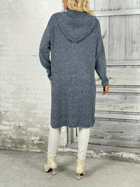 Long women's knitted cardigan for autumn & winter – Elara