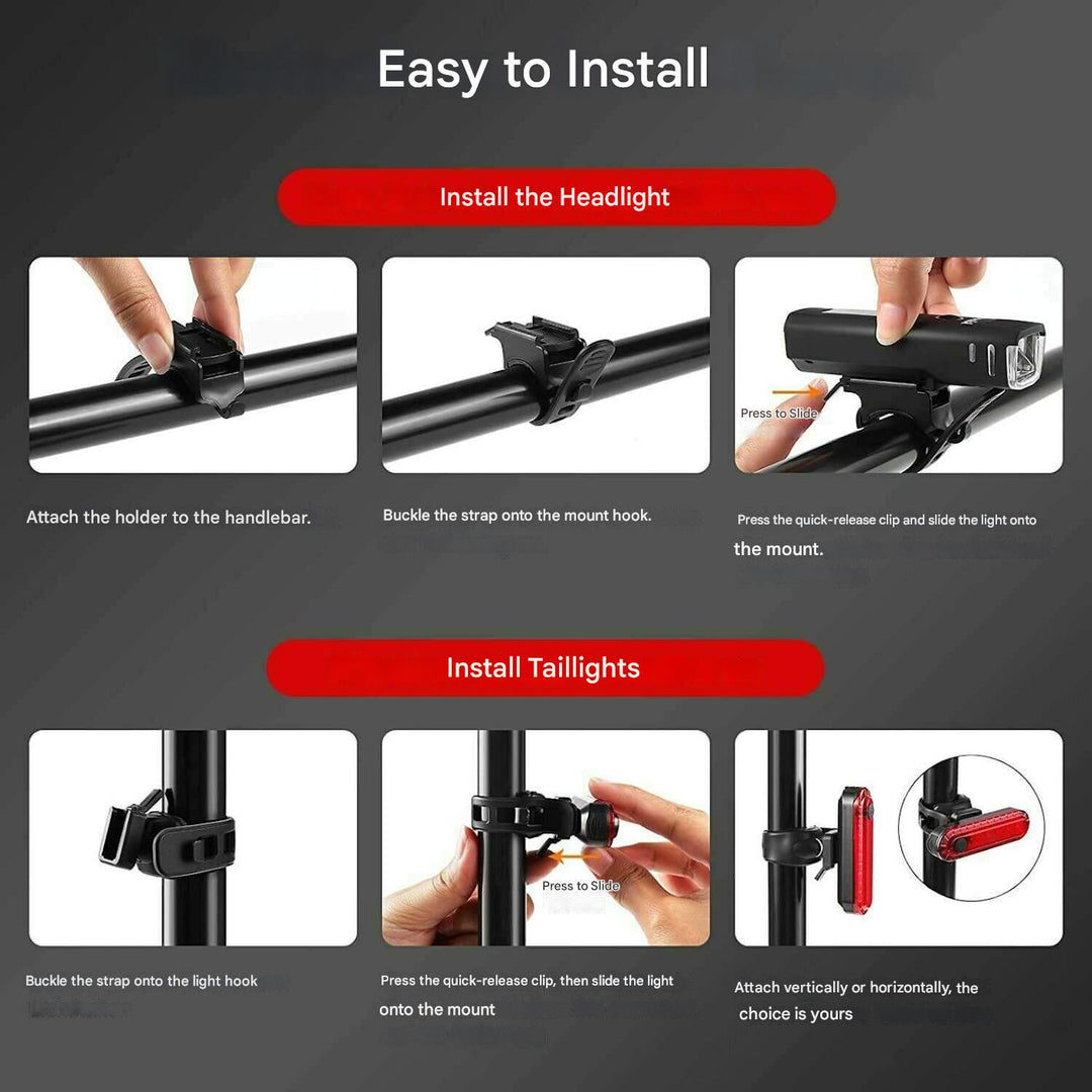 Bicycle lighting set - LumenGuard™-State of Style